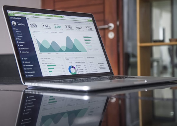 Premium website design on laptop screen